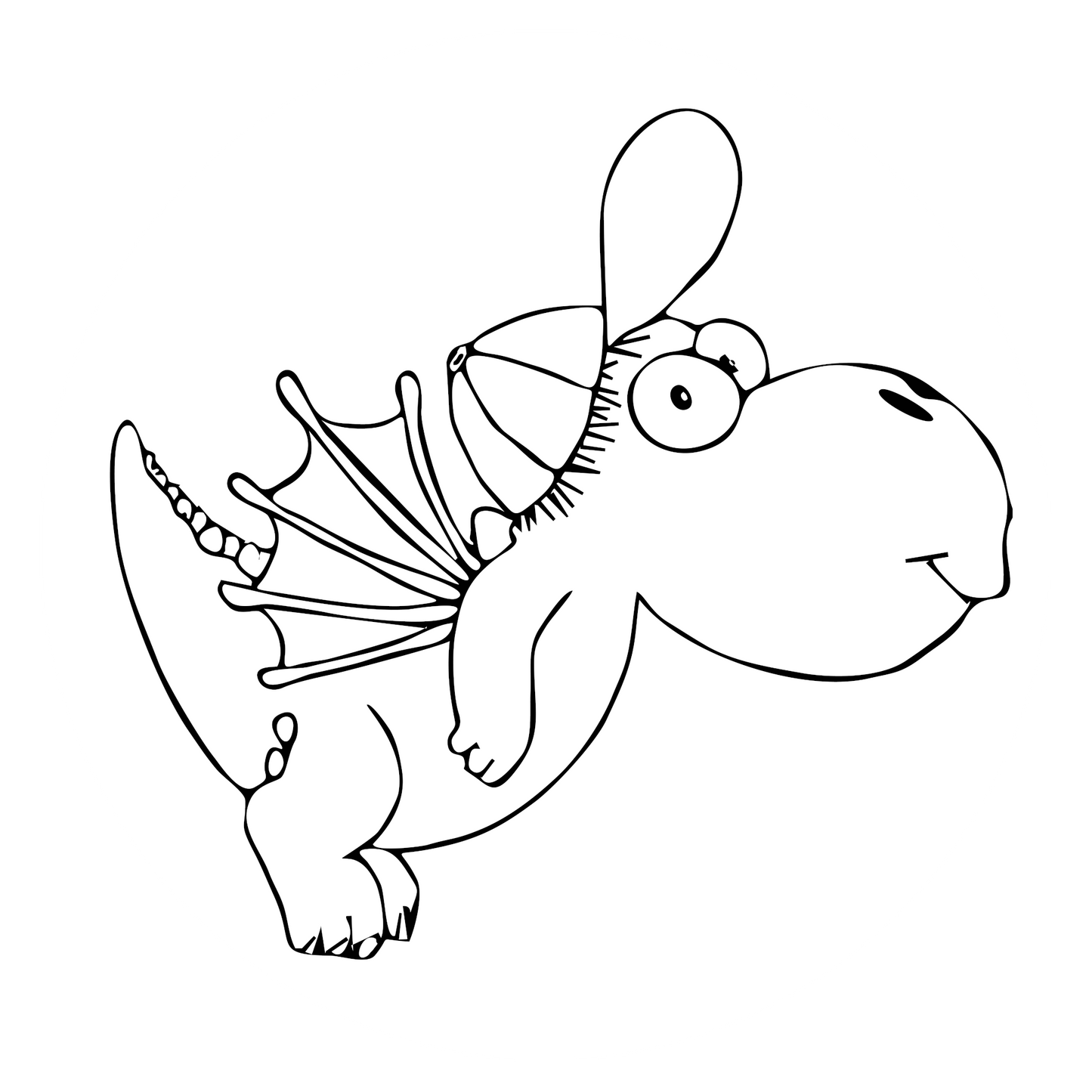 Wandtattoo Drache Kokosnuss