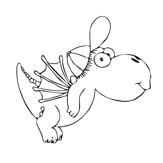 Wandtattoo Drache Kokosnuss