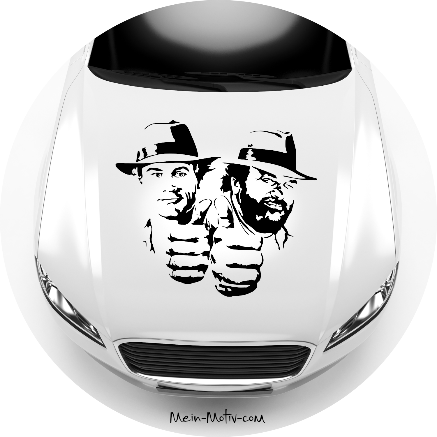Autoaufkleber Bud Spencer und Terence Hill