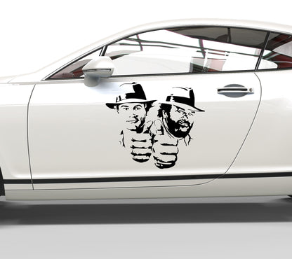 Autoaufkleber Bud Spencer und Terence Hill