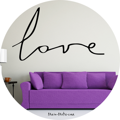 Wandtattoo Love Schriftzug