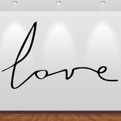 Wandtattoo Love Schriftzug