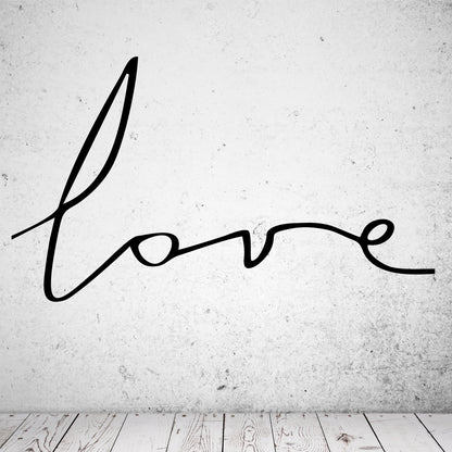 Wandtattoo Love Schriftzug