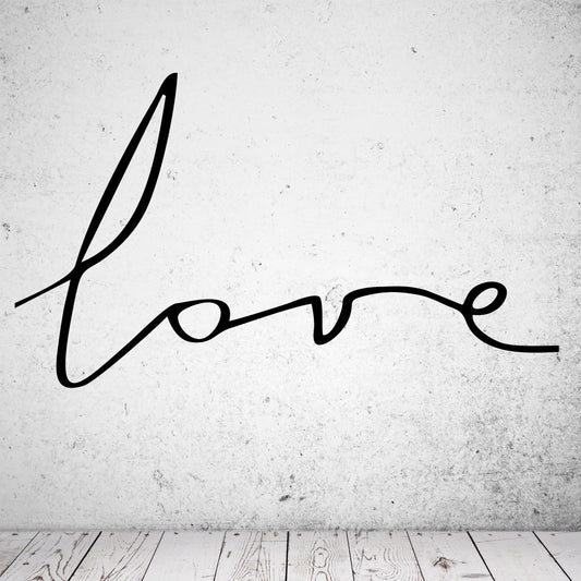 Wandtattoo Love Schriftzug