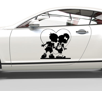 Autoaufkleber Liebesgrüße
