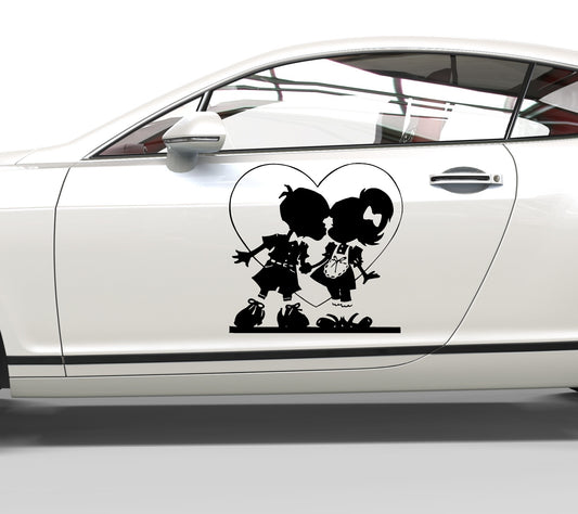 Autoaufkleber Liebesgrüße