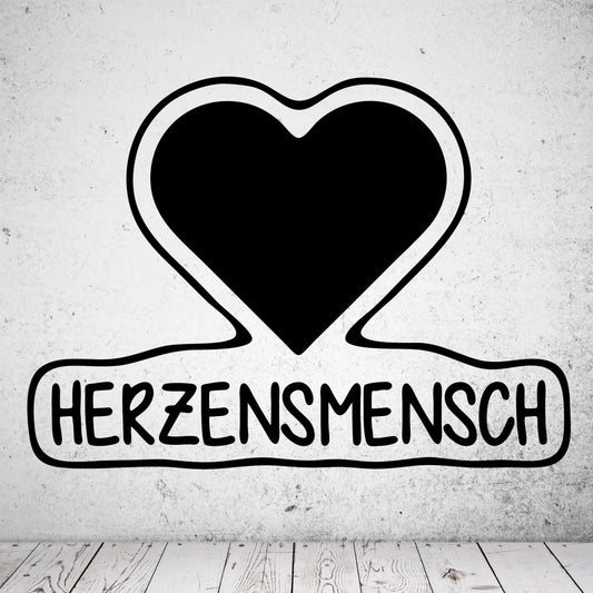 Wandtattoo Herzensmensch - Lieblingsmensch