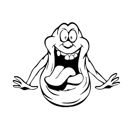 Wandtattoo Slimer Cartoon