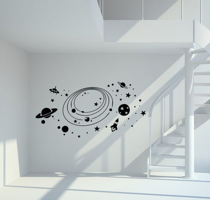 Wandtattoo Weltall