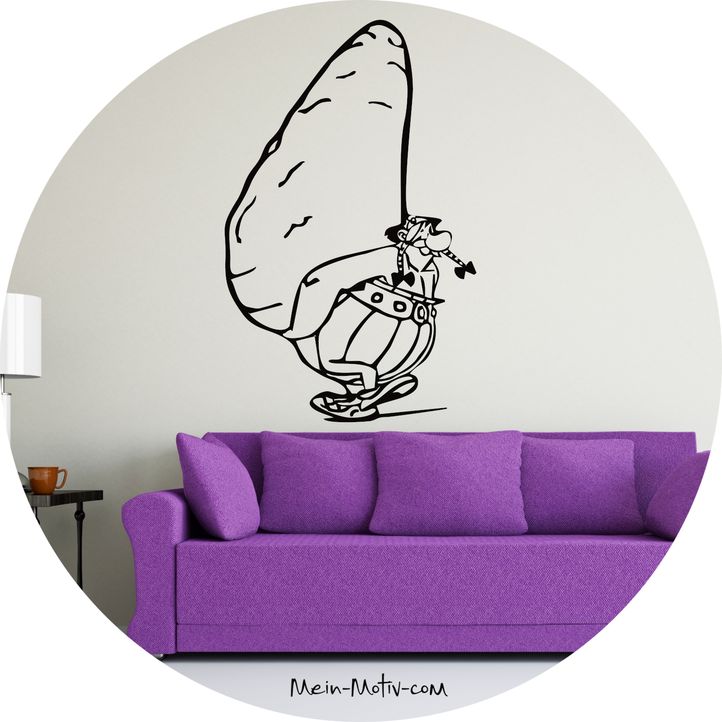 Wandtattoo Asterix und Obelix Hinkelstein