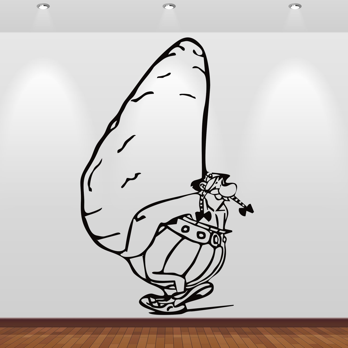 Wandtattoo Asterix und Obelix Hinkelstein