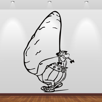 Wandtattoo Asterix und Obelix Hinkelstein
