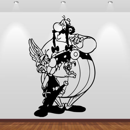 Wandtattoo Asterix und Obelix mit Idefix