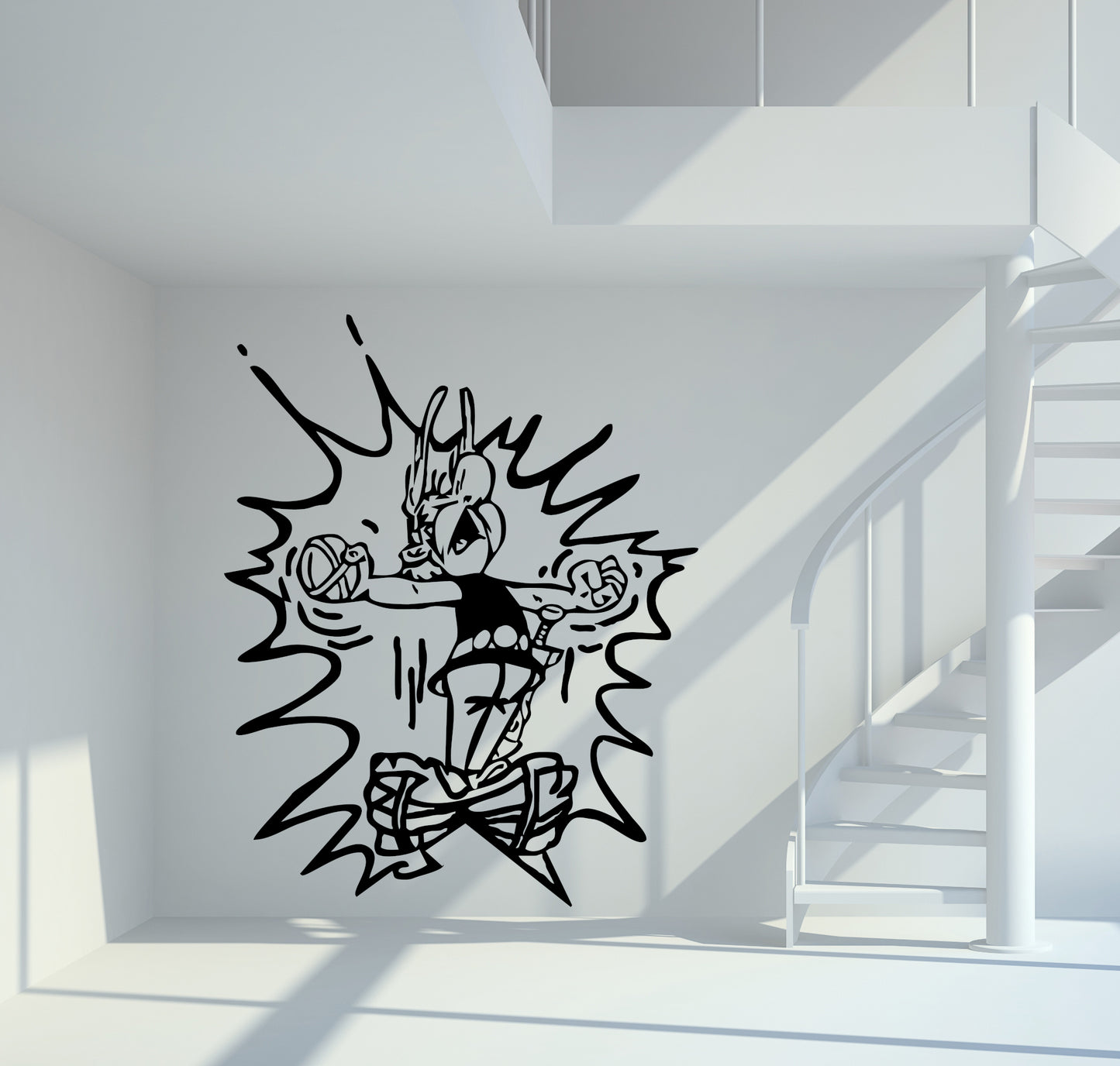 Wandtattoo Asterix und Obelix Zaubertrank
