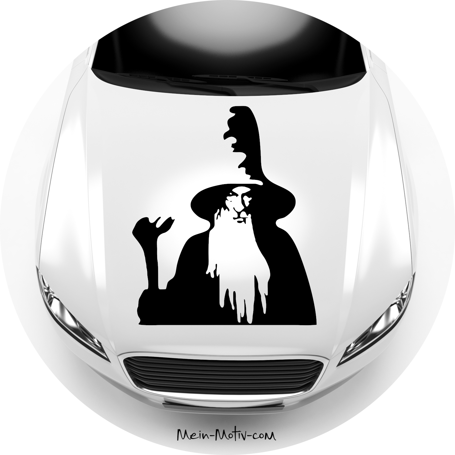 Autoaufkleber Herr der Ringe Gandalf Silhouette