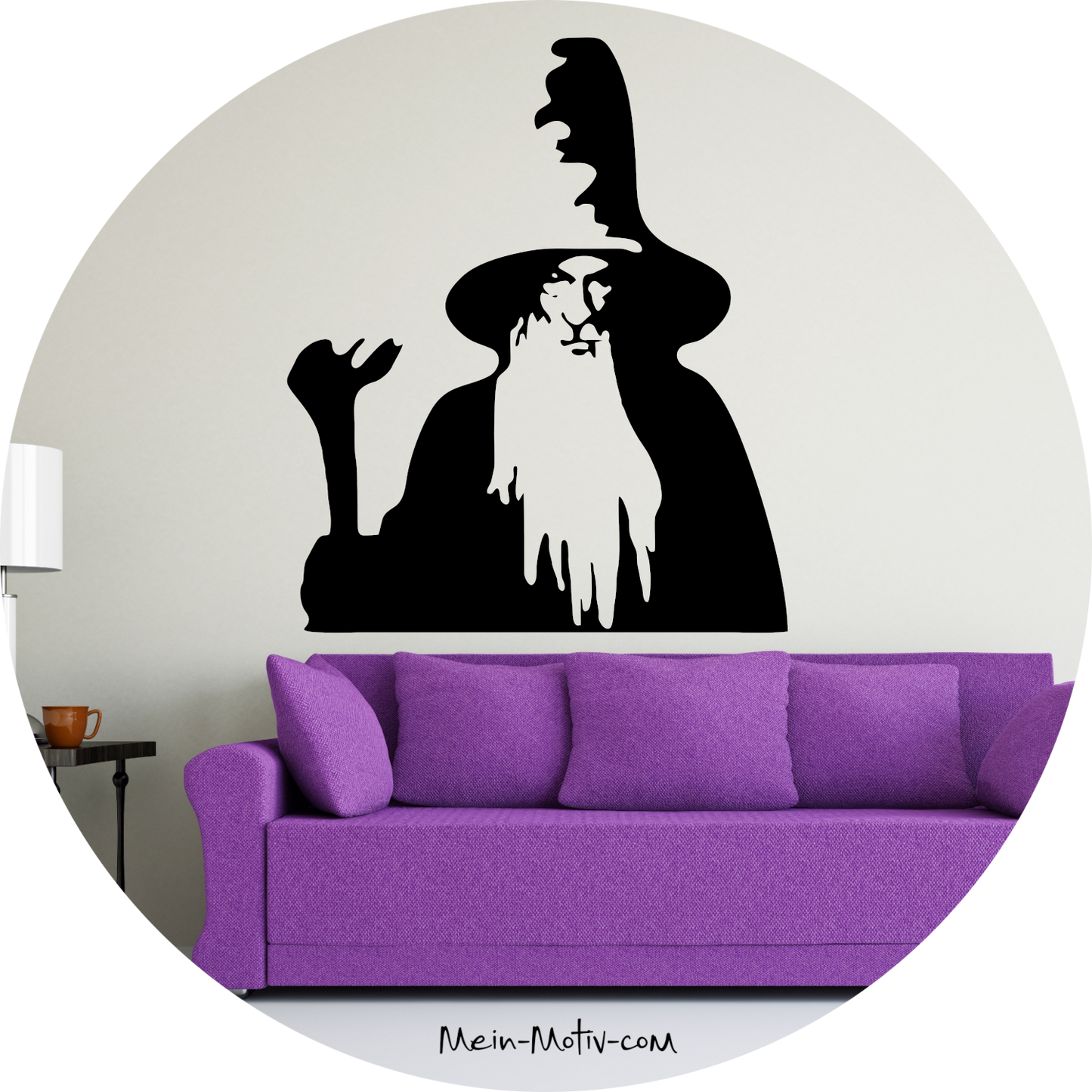Wandtattoo Herr der Ringe Gandalf Silhouette