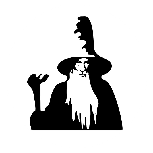 Wandtattoo Herr der Ringe Gandalf Silhouette