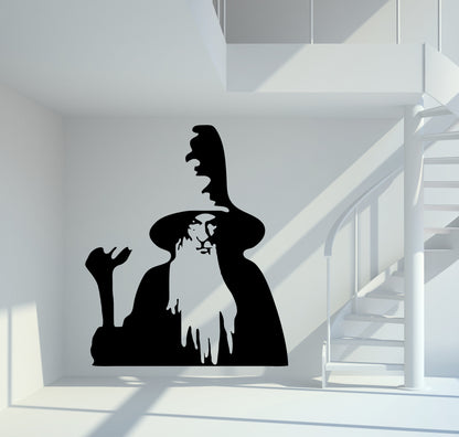 Wandtattoo Herr der Ringe Gandalf Silhouette