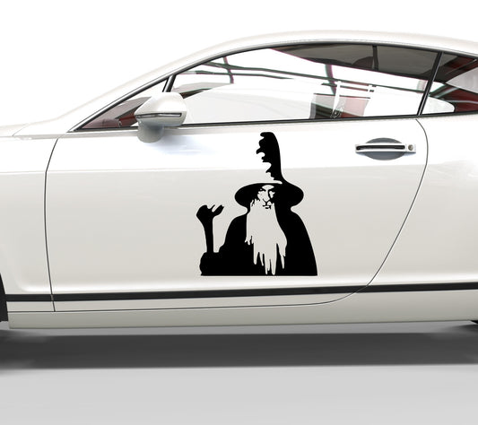 Autoaufkleber Herr der Ringe Gandalf Silhouette