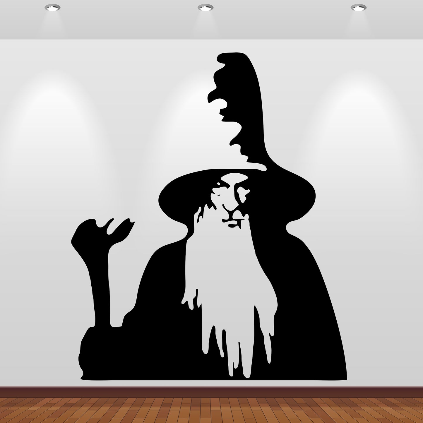 Wandtattoo Herr der Ringe Gandalf Silhouette