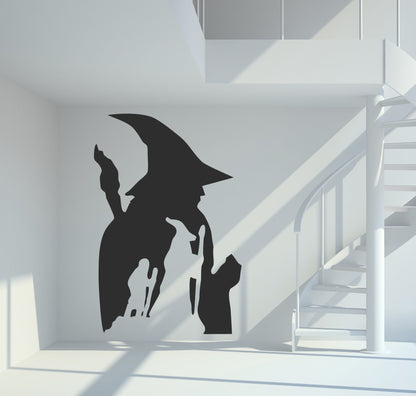 Wandtattoo Herr der Ringe Gandalf mit Frodo Silhouette