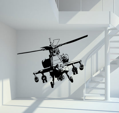 Wandtattoo Apache Helicopter