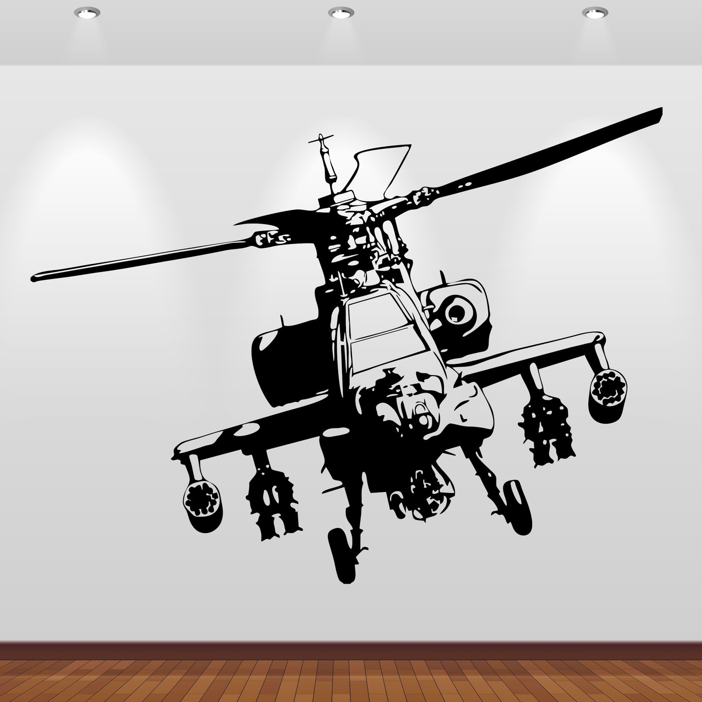 Wandtattoo Apache Helicopter