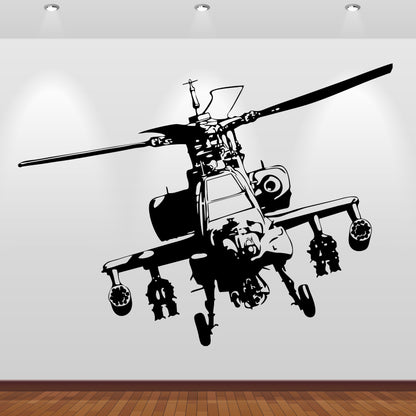 Wandtattoo Apache Helicopter