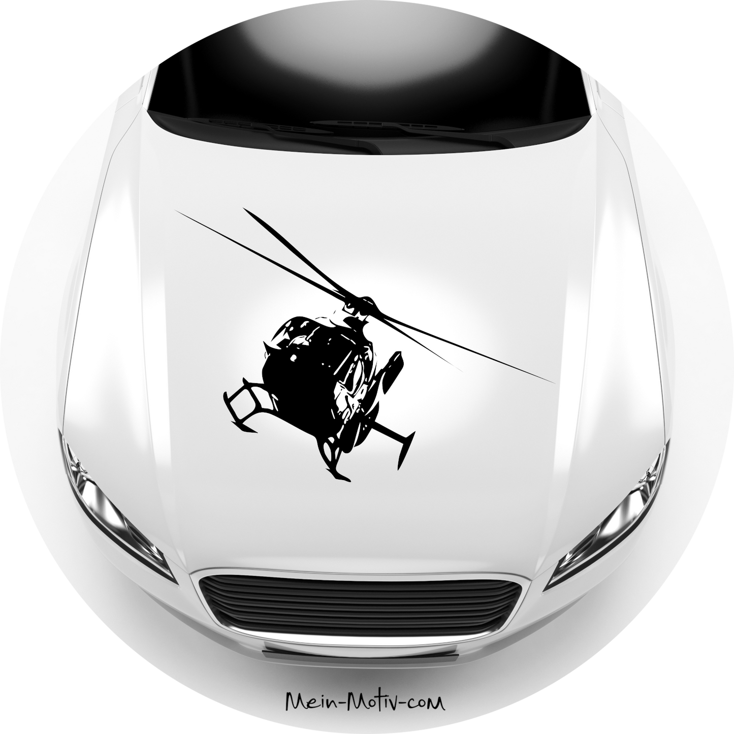 Autoaufkleber Hubschrauber