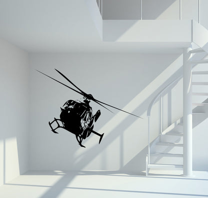 Wandtattoo Hubschrauber