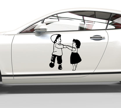 Autoaufkleber Heidi und Peter