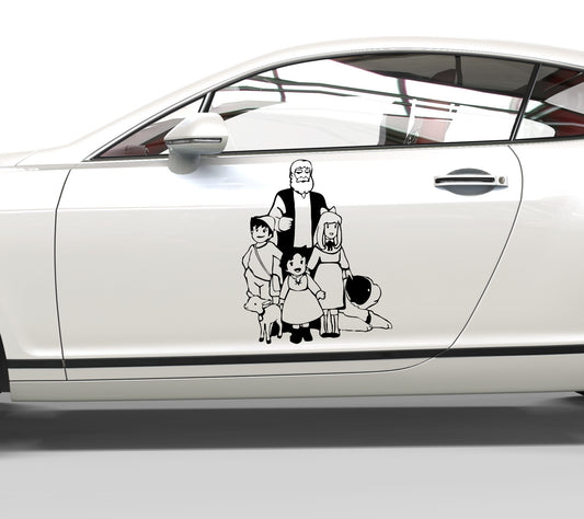 Autoaufkleber Heidi und Freunde