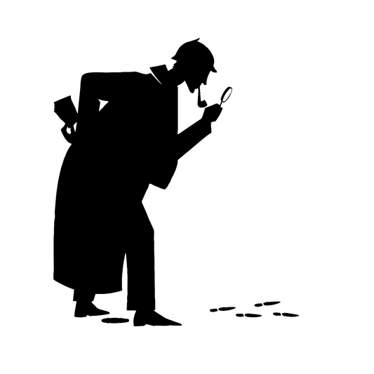 Wandtattoo Sherlock Holmes Silhouette