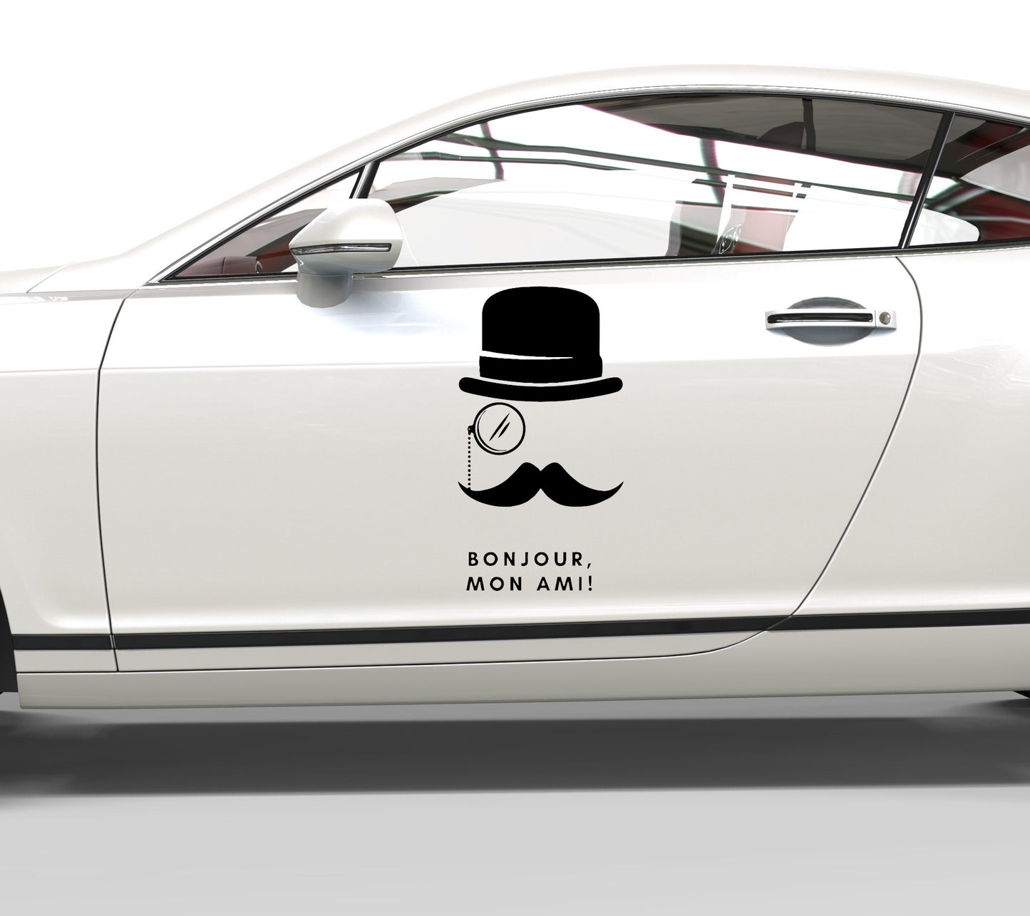 Autoaufkleber Poirot Zitat