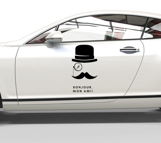 Autoaufkleber Poirot Zitat