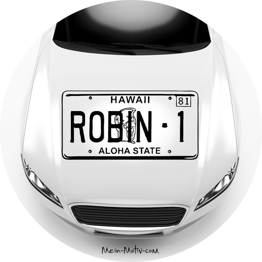 Autoaufkleber Magnum - Robin1 Nummernschild