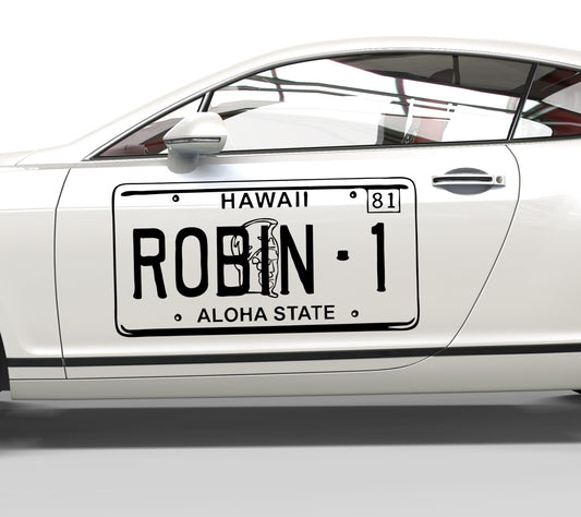 Autoaufkleber Magnum - Robin1 Nummernschild