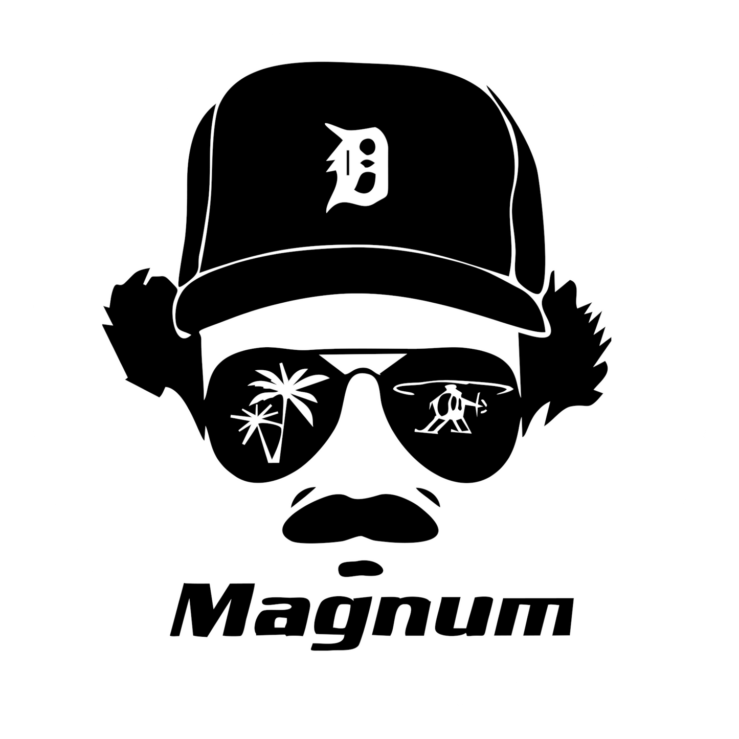 Wandtattoo Magnum - Sonnenbrille Silhouette