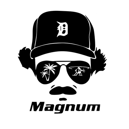 Wandtattoo Magnum - Sonnenbrille Silhouette