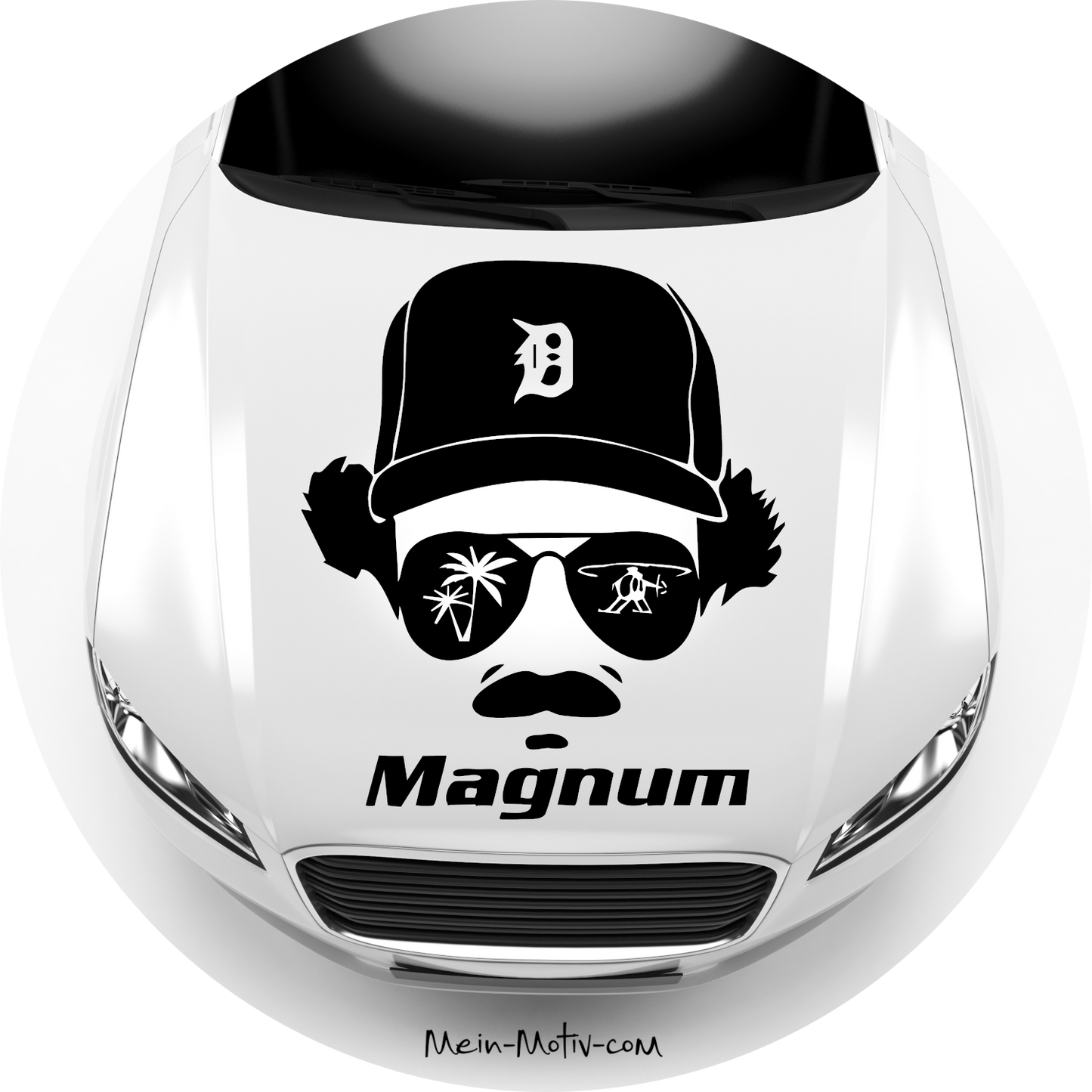 Autoaufkleber Magnum - Sonnenbrille Silhouette