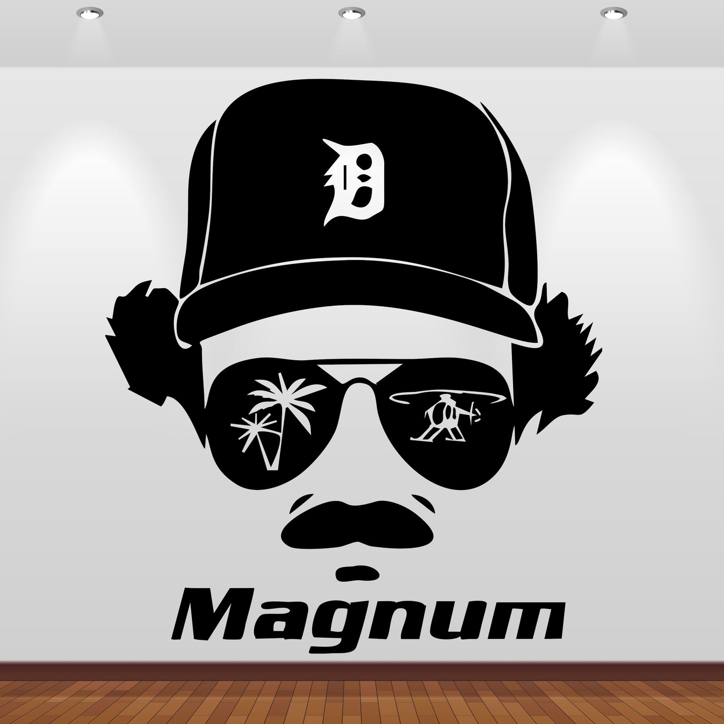 Wandtattoo Magnum - Sonnenbrille Silhouette
