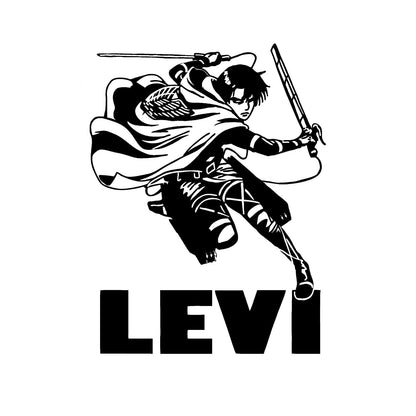 Aufkleber AOT Attack on Titan - Levi Ackermann - Sticker für glatte Flächen