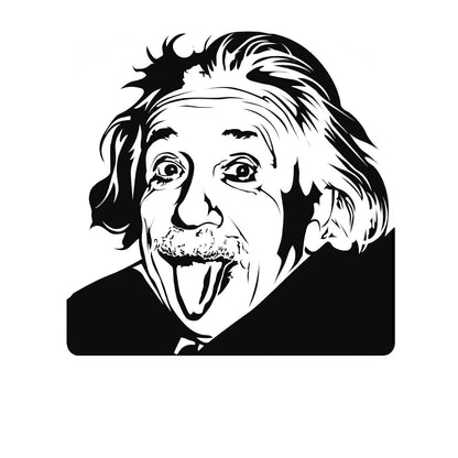 Wandtattoo Albert Einstein - Aufkleber für die Wand