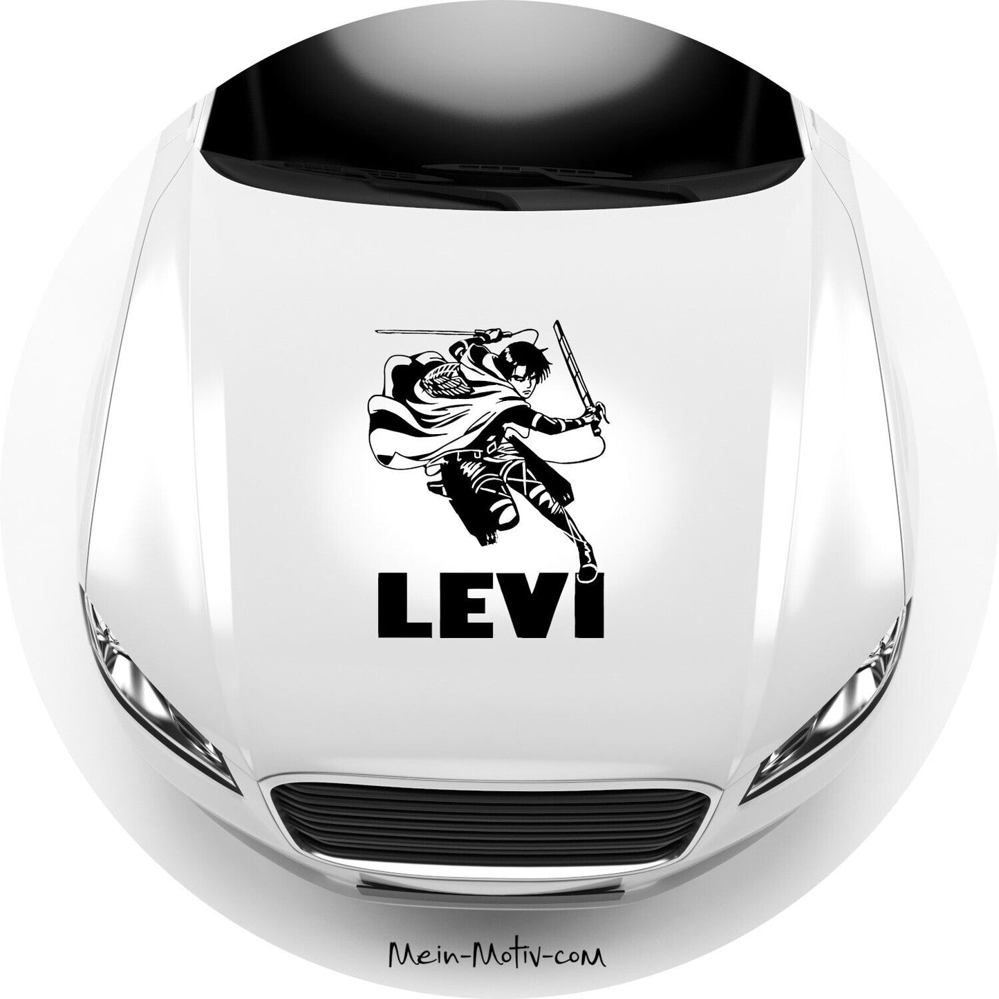 Aufkleber AOT Attack on Titan - Levi Ackermann - Sticker für glatte Flächen