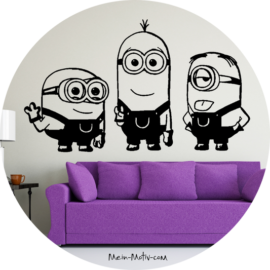 Wandtattoo Minions Team