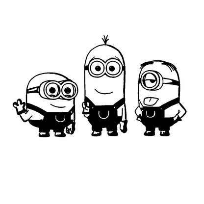 Autoaufkleber Minions Team