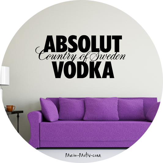 Wandtattoo Absolut Vodka