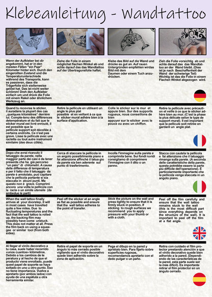 Wandtattoo Wunschmotiv inklusive individueller Bildbearbeitung