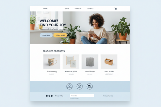Onlineshop im flexiblen Baukastensystem mit bis zu 500 Produkten